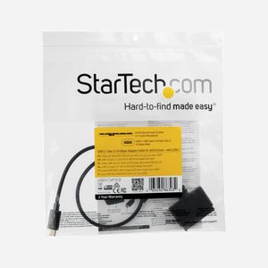 StarTech.com Adaptateur USB-C vers SATA III 2.5" USB 3.1 Gen 2 (10 Gbps) avec UASP - Chipset ASMedia ASM1351 - Longueur 0.5m - Miniature 4