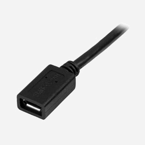 StarTech.com Câble Extension Micro USB 2.0 0.5m Noir - Mâle/Femelle, OTG, PVC, USB B, AWG 24/32, Blindage Aluminium Mylar, 480Mbit/s USBUBEXT50CM - Miniature 2