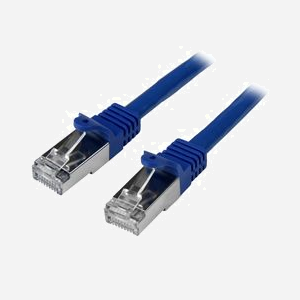 Câble réseau StarTech.com N6SPAT2MBL Cat6 SF/UTP (S-FTP) 2m Bleu, RJ-45 Mâle vers RJ-45 Mâle, Cuivre, 26 AWG, 1000 Mbit/s, 500 MHz, PVC - Miniature 1