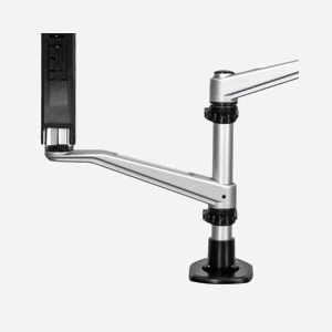 StarTech.com Support Bureau Double Écran Bras Articulés ARMDUAL30, 12"-30", VESA 75/100, Pivot 360°, Charge max 9kg/écran, Pince/Oeillet, Acier/Alu - Miniature 4