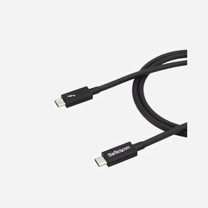 StarTech.com Câble Thunderbolt 3 TBLT3MM1M 1m USB-C M/M 20 Gbps, compatible Thunderbolt/USB/DisplayPort, vidéo 4K 60Hz, Power Delivery 60W - Miniature 3