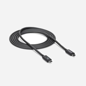 StarTech.com Câble Thunderbolt 3 2m USB-C M/M - 20 Gbps, Vidéo 4K 60Hz, Alimentation 100W, Compatible Thunderbolt/USB/DisplayPort, Noir - Miniature 5