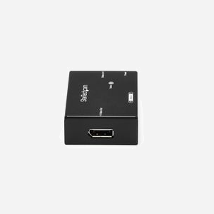 StarTech.com Répéteur/Amplificateur DisplayPort DPBOOST - 4K 60Hz - Extension jusqu'à 20m - UHD 3840x2160 - Audio 7.1 - Alimentation Externe USB - Miniature 4