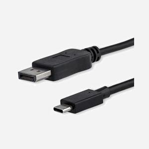 StarTech.com Câble Adaptateur USB-C vers DisplayPort 1m, 4K 60Hz, DP 1.2, HDCP 1.4/2.2, Résolution 3840x2160, Compatible Thunderbolt 3 - Miniature 1