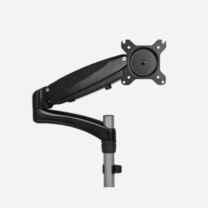 StarTech.com ARMUNONB Bras d'écran 15-27" Aluminium Noir Fixation Bureau Pince VESA 75x75/100x100mm Charge max 8kg Angle -90/+85° Pivot 180° - Miniature 3