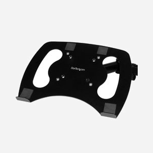 StarTech.com ARMUNONB Bras d'écran 15-27" Aluminium Noir Fixation Bureau Pince VESA 75x75/100x100mm Charge max 8kg Angle -90/+85° Pivot 180° - Miniature 4