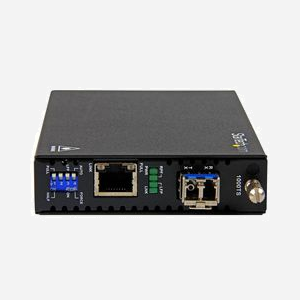 StarTech.com Convertisseur Fibre Optique Gigabit Ethernet ET91000SM20 Monomode LC 20km, 1000Base-T vers 1000Base-LX, 1x LC, Boîtier Acier, 1310nm - Miniature 2