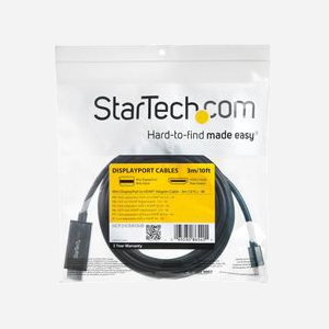 StarTech.com Câble Adaptateur Mini DisplayPort vers HDMI 3m, 4K 30Hz, DP 1.2, HDMI 1.4, HDCP, DPCP, Noir, Résolution Max 4096x2160 - Miniature 5