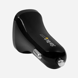 StarTech.com Chargeur Auto USB 2 Ports 24W (4.8A) Noir - USB2PCARBKS - Double Sortie 5V 2.4A par Port - Allume-Cigare 12/24V - Certifié CE/FCC/RoHS - Miniature 3