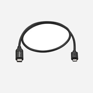 StarTech.com Câble USB-C vers Micro-USB B 0.5m, USB 2.0, 480Mbps, AWG 22/30, Connecteurs Mâle Droit, PVC Noir, Blindage Mylar, RoHS, CE, REACH - Miniature 3