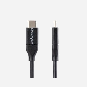 Câble StarTech.com USB-C vers USB-C 0.5m, USB 2.0, 60W (3A) PD, M/M, PVC noir, Blindage Aluminium Mylar, 480Mbit/s - Miniature 3