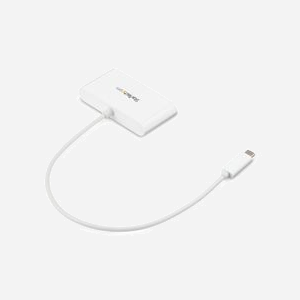 StarTech.com HB30C3A1GEA : Hub USB-C 3 Ports USB 3.2 Gen 1 (5Gbps) + Gigabit Ethernet RJ45, Chipset VIA/Realtek, Blanc, Alimentation USB - Miniature 4