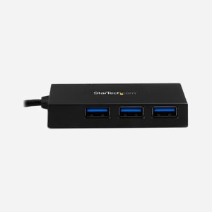 StarTech.com Hub USB-C vers 4x USB-A 3.2 Gen 1 (5Gbps) avec Adaptateur Secteur 20W - Chipset Genesys Logic GL3523, BC 1.2, Noir - Miniature 2