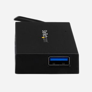 StarTech.com Hub USB-C vers 4x USB-A 3.2 Gen 1 (5Gbps) avec Adaptateur Secteur 20W - Chipset Genesys Logic GL3523, BC 1.2, Noir - Miniature 3