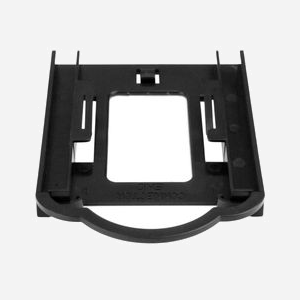 StarTech.com BRACKET125PT : Support de Montage 2.5" vers 3.5" en Plastique Noir, Compatible HDD/SSD SATA/SAS 7-9.5mm, Installation sans Outil - Miniature 2