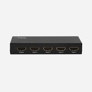 StarTech.com VS421HD20 Commutateur HDMI 2.0 4 Ports 4K 60Hz UHD avec HDCP 2.2, Résolution jusqu'à 3840x2160p, Audio 7.1, Noir - Miniature 4