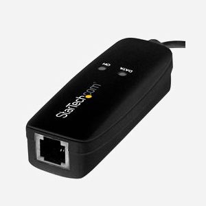 StarTech.com Modem Fax Externe USB 2.0 56K V.92 (USB56KEMH2) - Conexant CX93010-21Z, 14.4 Kbps Fax, Windows/macOS/Linux - Miniature 2