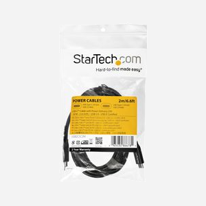 StarTech.com Câble USB-C vers USB-C 2m, 100W (5A) Power Delivery, USB 2.0, 480 Mbit/s, AWG 24/26, Noir, Certifié USB-IF, Réf: USB2C5C2M - Miniature 5