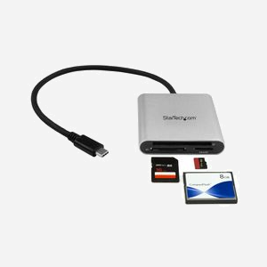 StarTech.com Lecteur Cartes USB 3.0 Type-C pour SD/MicroSD/CompactFlash, Transfert 5Gbps, Boîtier Aluminium/Plastique, Realtek RTS5309 - Miniature 4