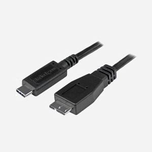 StarTech.com Câble USB-C vers Micro-B 50cm USB 3.2 Gen 2 (10 Gbps) M/M - USB31CUB50CM - Connecteurs Nickel, AWG 24/30, PVC Noir