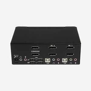 StarTech.com Switch KVM 2 Ports DisplayPort Double Affichage 4K 60Hz, Hub USB 2.0, Audio 3.5mm, Résolution 3840x2160, SV231DPDDUA2 - Miniature 3