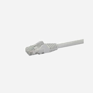 StarTech.com Câble Cat6 UTP 0.5m Blanc - RJ45 Mâle/Mâle - Gigabit Ethernet 1000Base-T(X) - Conducteur Cuivre 24 AWG - PoE - Sans Crochet - Miniature 2