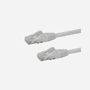 StarTech.com Câble Cat6 UTP 0.5m Blanc - RJ45 Mâle/Mâle - Gigabit Ethernet 1000Base-T(X) - Conducteur Cuivre 24 AWG - PoE - Sans Crochet