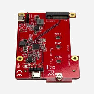 StarTech.com Convertisseur USB 2.0 vers M.2 SATA (NGFF) PIB2M21 pour Raspberry Pi et cartes de développement - Compatible SSD M.2 (2230/2242/2260/2280) - Chipset Renesas µPD720231A - Miniature 5