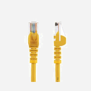 StarTech.com Câble Cat5e 5m Jaune U/UTP RJ45 M/M Contacts Or 50µ PoE 10/100Base-T(X) 100Mb/s 350MHz AWG24 CMG(CM) - Miniature 2