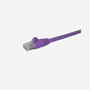 StarTech.com Câble Cat6 UTP 0.5m Violet - RJ45 Mâle/Mâle - Gigabit Ethernet 1000Base-T(X) - Conducteur Cuivre 24 AWG - Contacts Or - PoE - Sans Crochet - Miniature 2