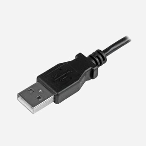 StarTech.com Câble USB 2.0 A vers Micro-USB B coudé 0.5m Noir - M/M - 2.4A - Fil 0.25mm² - Blindage Mylar Aluminium - PVC - RoHS - Miniature 4