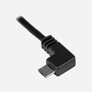 StarTech.com Câble USB 2.0 A vers Micro-USB B coudé 0.5m Noir - M/M - 2.4A - Fil 0.25mm² - Blindage Mylar Aluminium - PVC - RoHS - Miniature 3