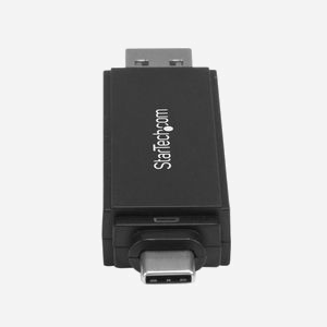 StarTech.com Lecteur Cartes Mémoire USB 3.0 SD/MicroSD, 5Gbps, USB Type-A/Type-C, SDXC/SDHC/SD, microSDXC/SDHC/SD, 2To Max, Noir, Plug & Play - Miniature 3