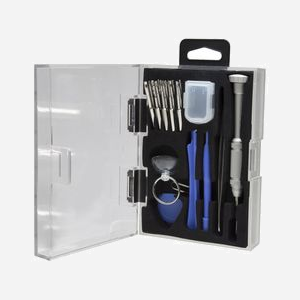 StarTech.com CTKRPR : Kit d'outils 23 pièces pour réparation smartphones, tablettes, ordinateurs portables. Inclut tournevis, embouts Hex, Pentalobe, Torx, Phillips, Spudgers, pince. - Miniature 2