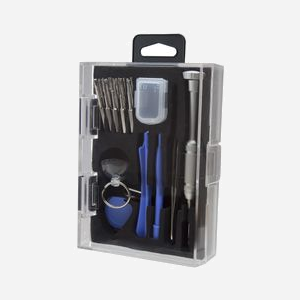 StarTech.com CTKRPR : Kit d'outils 23 pièces pour réparation smartphones, tablettes, ordinateurs portables. Inclut tournevis, embouts Hex, Pentalobe, Torx, Phillips, Spudgers, pince. - Miniature 1