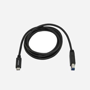 StarTech.com Câble USB-C vers USB-B 2m USB 3.2 Gen 1 (5Gbps) M/M, PVC Noir, AWG 22/30, Blindage, CE - USB315CB2M - Miniature 5