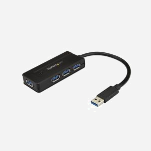StarTech.com Hub USB 3.2 Gen 1 (5Gbps) 4 Ports Type-A ST4300MINI - Alimentation Bus/Secteur - Chipset VIA/VLI VL813 - Compatible Windows/macOS/Linux