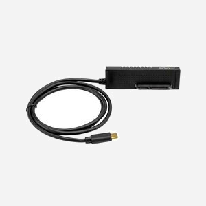 StarTech.com Adaptateur USB-C vers SATA pour HDD/SSD 2.5"/3.5" - USB 3.1 Gen 2 (10 Gbps) - Câble 1m intégré - USB31C2SAT3