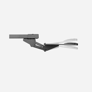 StarTech.com KBTRAYADJ Support Clavier Sous Bureau Ajustable (670x255mm, 2kg) - Inclinaison +/-15°, Pivotement +/-20°, Acier/Plastique, Noir - Miniature 4