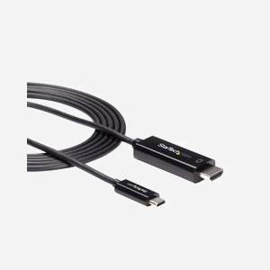 StarTech.com Câble Adaptateur USB-C vers HDMI 2.0 4K 60Hz 2m - CDP2HD2MBNL - Prise en charge DP Alt Mode & résolutions jusqu'à 3840x2160p - Miniature 3