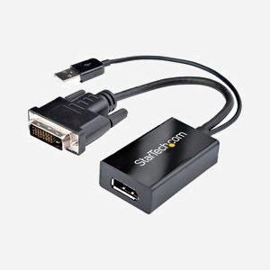 StarTech.com Adaptateur DVI-D vers DisplayPort 1920x1200 Alimenté par USB - Connecteurs Mâle/Femelle - Chipset Mega Chip STDP2600 - 0.254m - Miniature 1