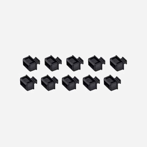 StarTech.com SFPCAP10 : Kit de 10 Bouchons Anti-Poussière SFP/SFP+ en TPE Noir pour Ports de Commutateurs Réseau (14.6x10.1x14.9mm, 1g) Conforme RoHS - Miniature 3