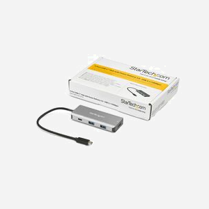 StarTech.com Hub USB-C 4 Ports 10Gbps (HB31C3A1CPD3) : 3x USB-A, 1x USB-C, Power Delivery 100W, USB 3.2 Gen 2, compatible Thunderbolt 3 - Miniature 5