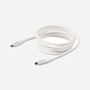 StarTech.com Câble USB-C 2.0 vers USB-C 2m, 100W (5A) Power Delivery, Certification USB-IF, TPE, Blindage Mylar, Blanc, USB2C5C2MW - Miniature 4