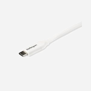 StarTech.com Câble USB-C 2.0 vers USB-C 2m, 100W (5A) Power Delivery, Certification USB-IF, TPE, Blindage Mylar, Blanc, USB2C5C2MW - Miniature 3