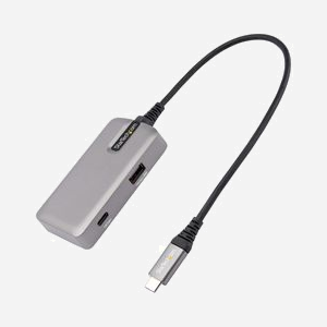 StarTech.com DKT31CHPD3 : Adaptateur USB-C Multiport vers HDMI 4K 60Hz, 3x USB 10Gbps (1x USB-A, 2x USB-C), Power Delivery 100W Pass-Through, câble 25cm - Miniature 4