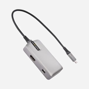 StarTech.com DKT31CHPD3 : Adaptateur USB-C Multiport vers HDMI 4K 60Hz, 3x USB 10Gbps (1x USB-A, 2x USB-C), Power Delivery 100W Pass-Through, câble 25cm - Miniature 3
