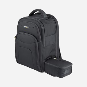 StarTech.com Sac à dos pour ordinateur portable 15.6" Nylon 1680D Noir avec compartiment tablette et pochette accessoires amovible 324x203x425mm