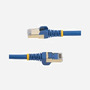 StarTech.com Câble Ethernet Cat6a 7m Bleu S/UTP (STP) RJ45 Mâle-Mâle Contacts Or 50µ Câblage 10GBase-T 500 MHz Cuivre AWG26 - Miniature 2