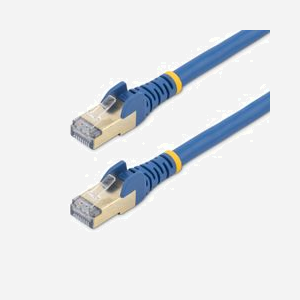 StarTech.com Câble Ethernet Cat6a 7m Bleu S/UTP (STP) RJ45 Mâle-Mâle Contacts Or 50µ Câblage 10GBase-T 500 MHz Cuivre AWG26 - Miniature 4
